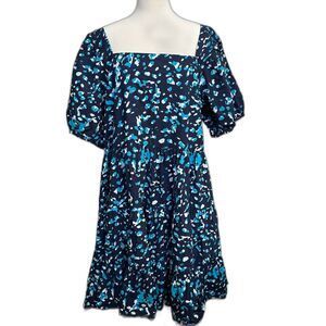 NWT The Golden Globe Clothing Blue Midi Dress - Women 3X